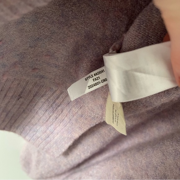 Madewell Payton Lavender Pullover Sweater in Coziest Yarn Size XL - Picture 6 of 8